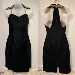 Bari-Jay • Vintage Little Black Velvet Dress